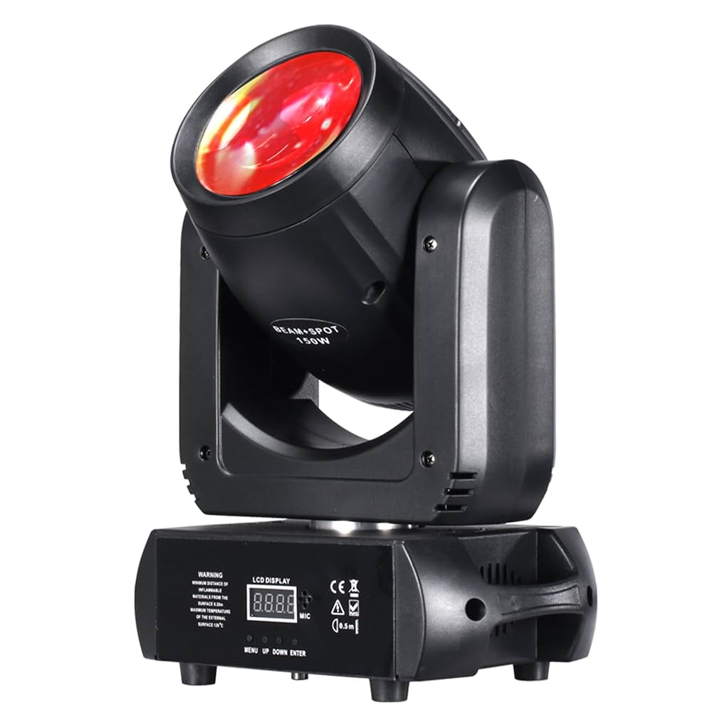 DJ機材 150W BEAM SPOT WASH LED3in1 DJXFLI 150W LED Moving Head Lights Beam Spot Wash GOBO 18